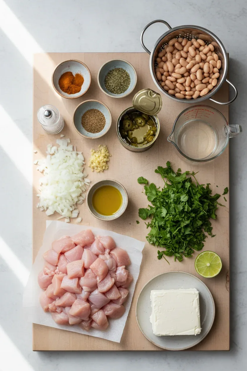 Ingredients for White Chicken Chili