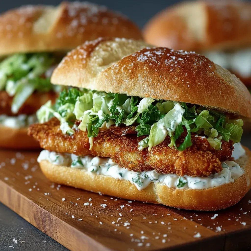 Crispy Chicken Caesar Sandwich Recipe