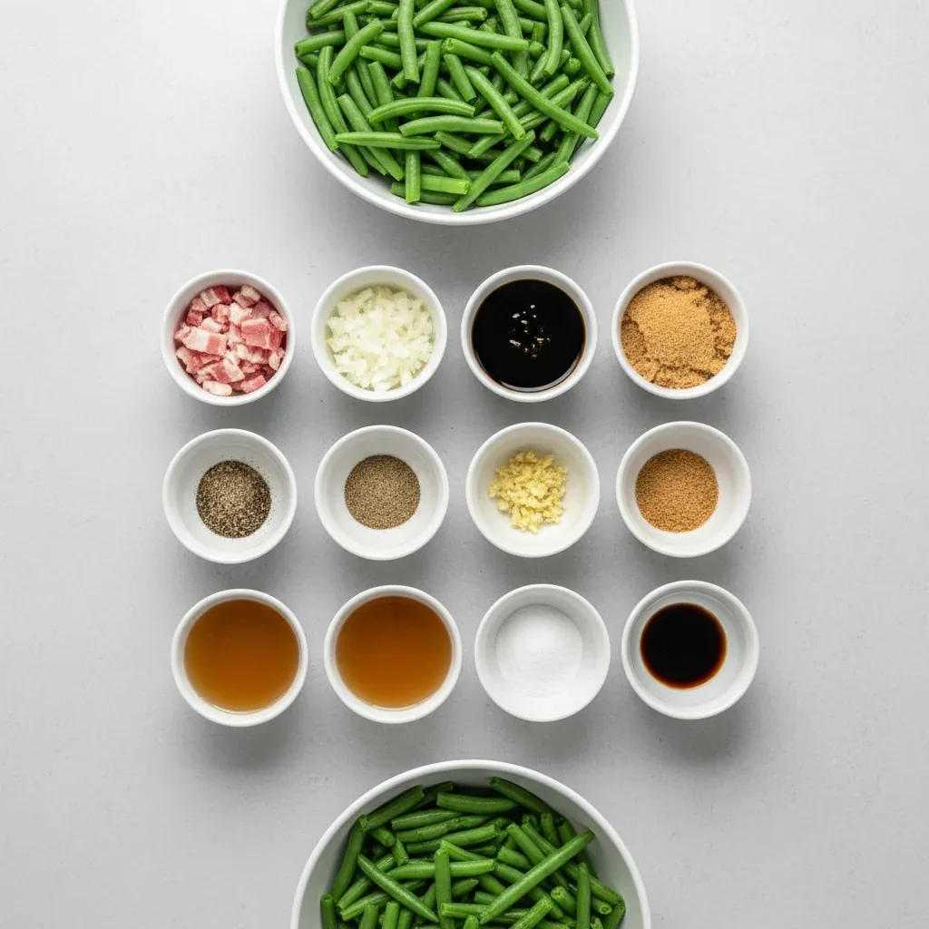 Ingredients for Classic Texas Roadhouse Green Beans
