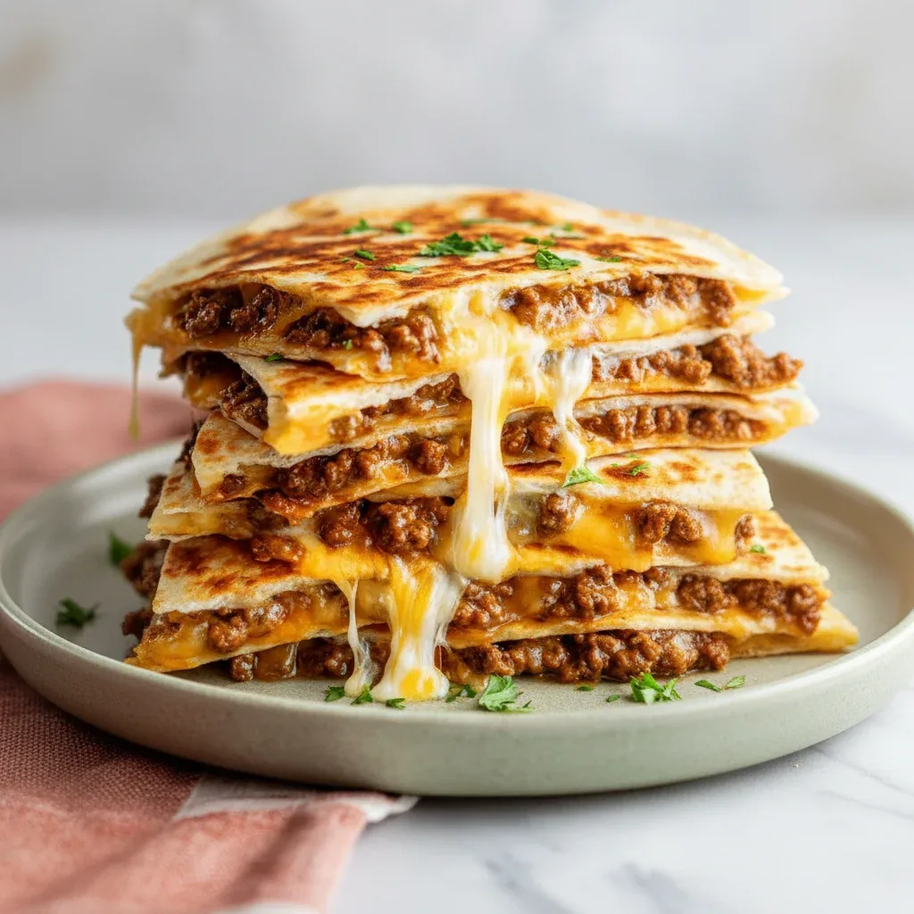Easy Ground Beef Quesadillas Recipe