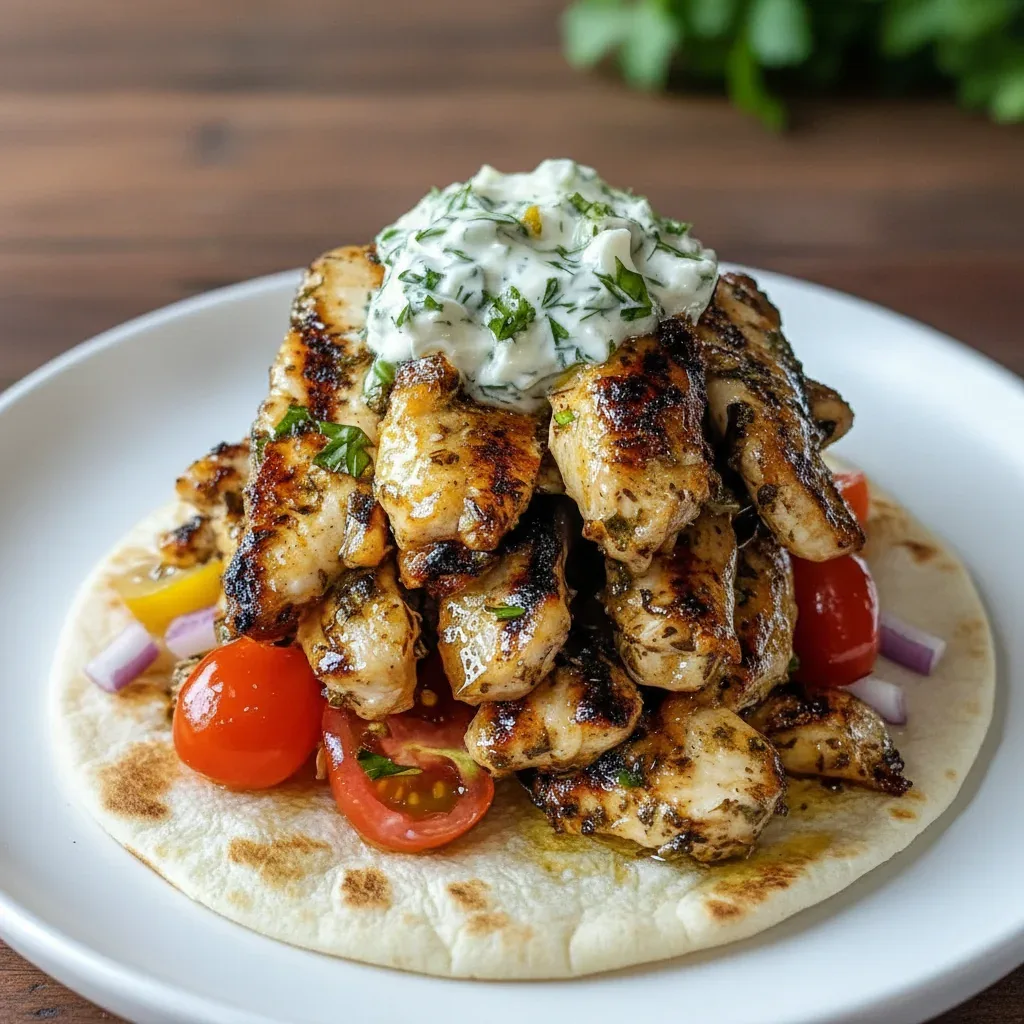 Greek Chicken Gyros