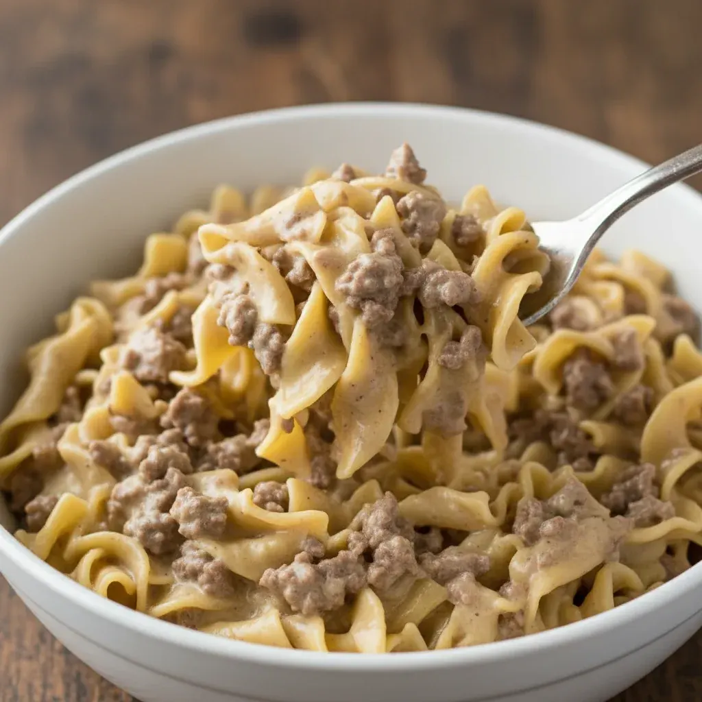 Easy Ground Beef Stroganoff Recipe