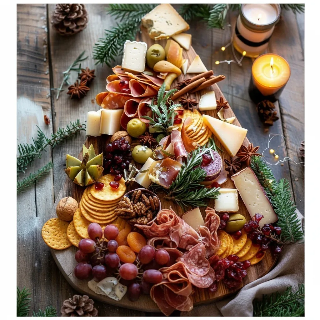 Christmas Tree Cheese Board