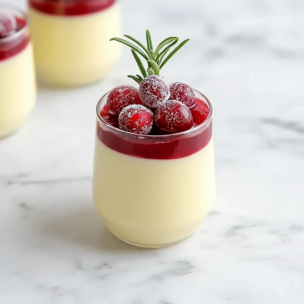 Eggnog Panna Cotta