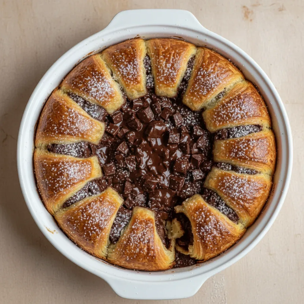 Chocolate Croissant Breakfast Bake Recipe