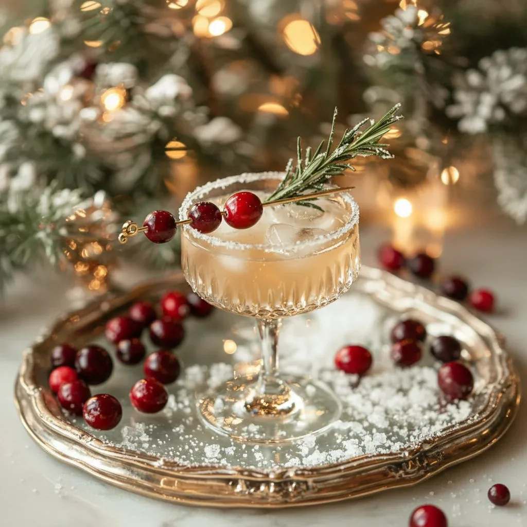Cranberry Rosemary Winter Cocktail