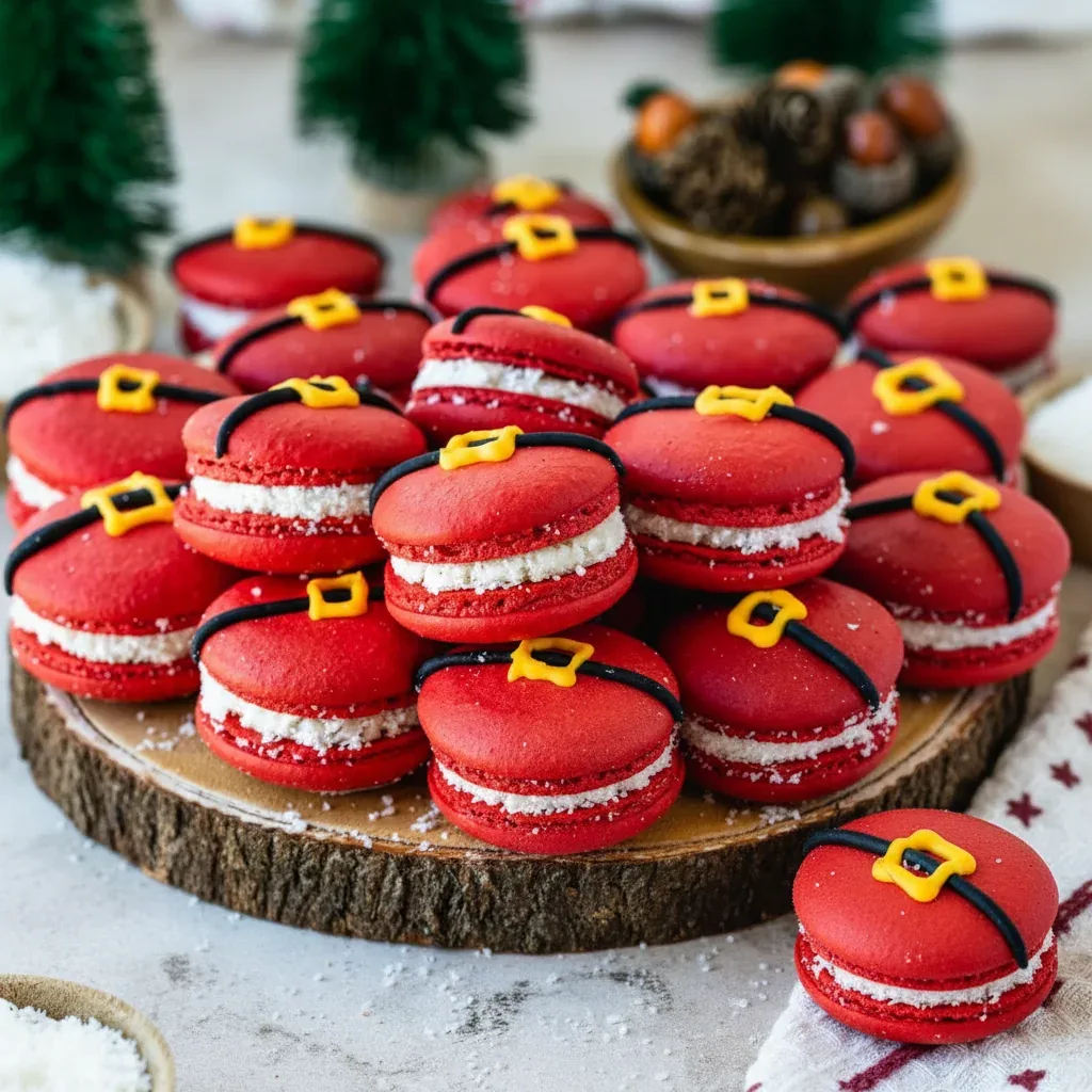 Santa Claus Macarons Recipe