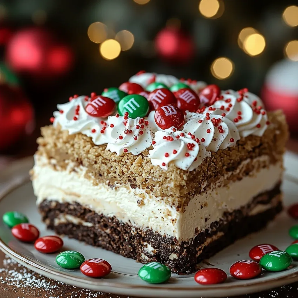 Christmas Cookie Lasagna Recipe No Bake Dessert