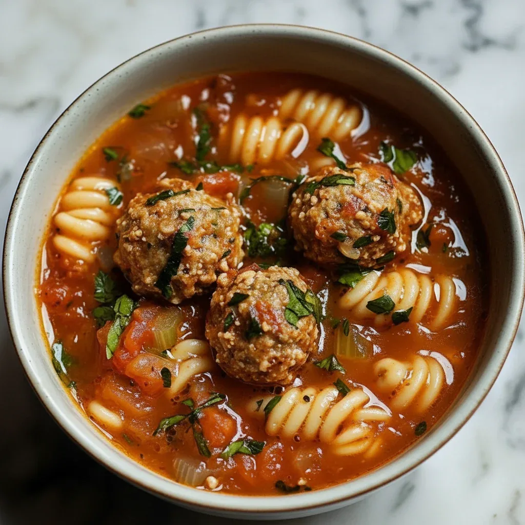 Italian Meatball Soup Hearty One Pot Meal