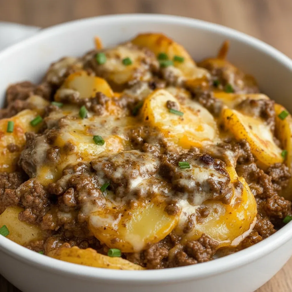 Crockpot Hamburger Potato Casserole Recipe