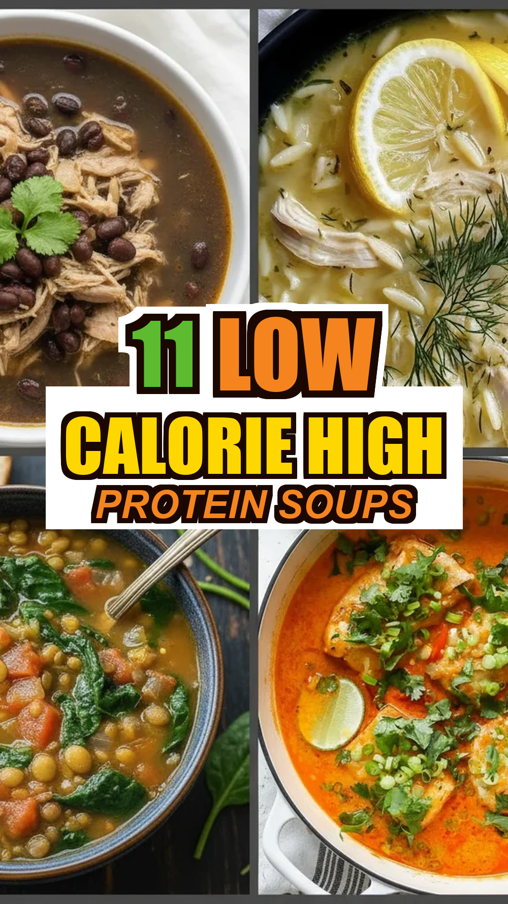 Save 11 Low Calorie High Protein Soups to Pinterest