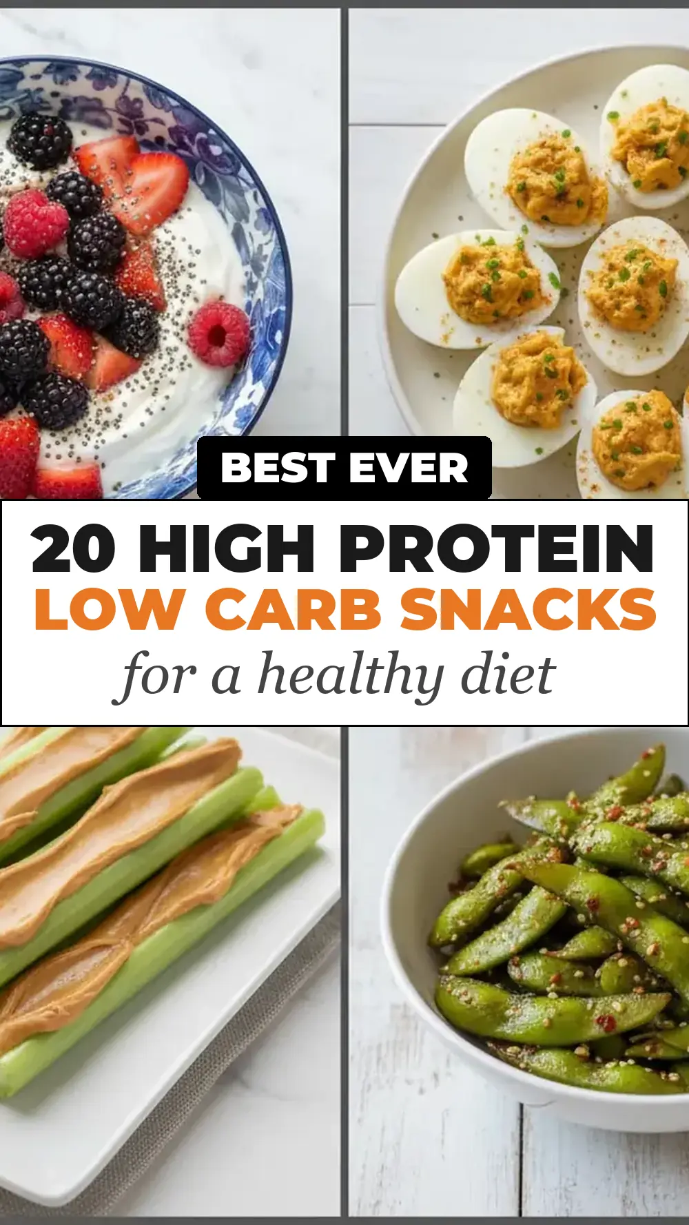 Save 20 High Protein Low Carb Snacks for a Healthy Diet to Pinterest