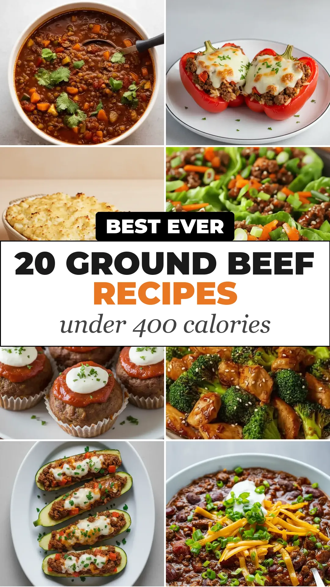Save 20 Ground Beef Recipes Under 400 Calories to Pinterest