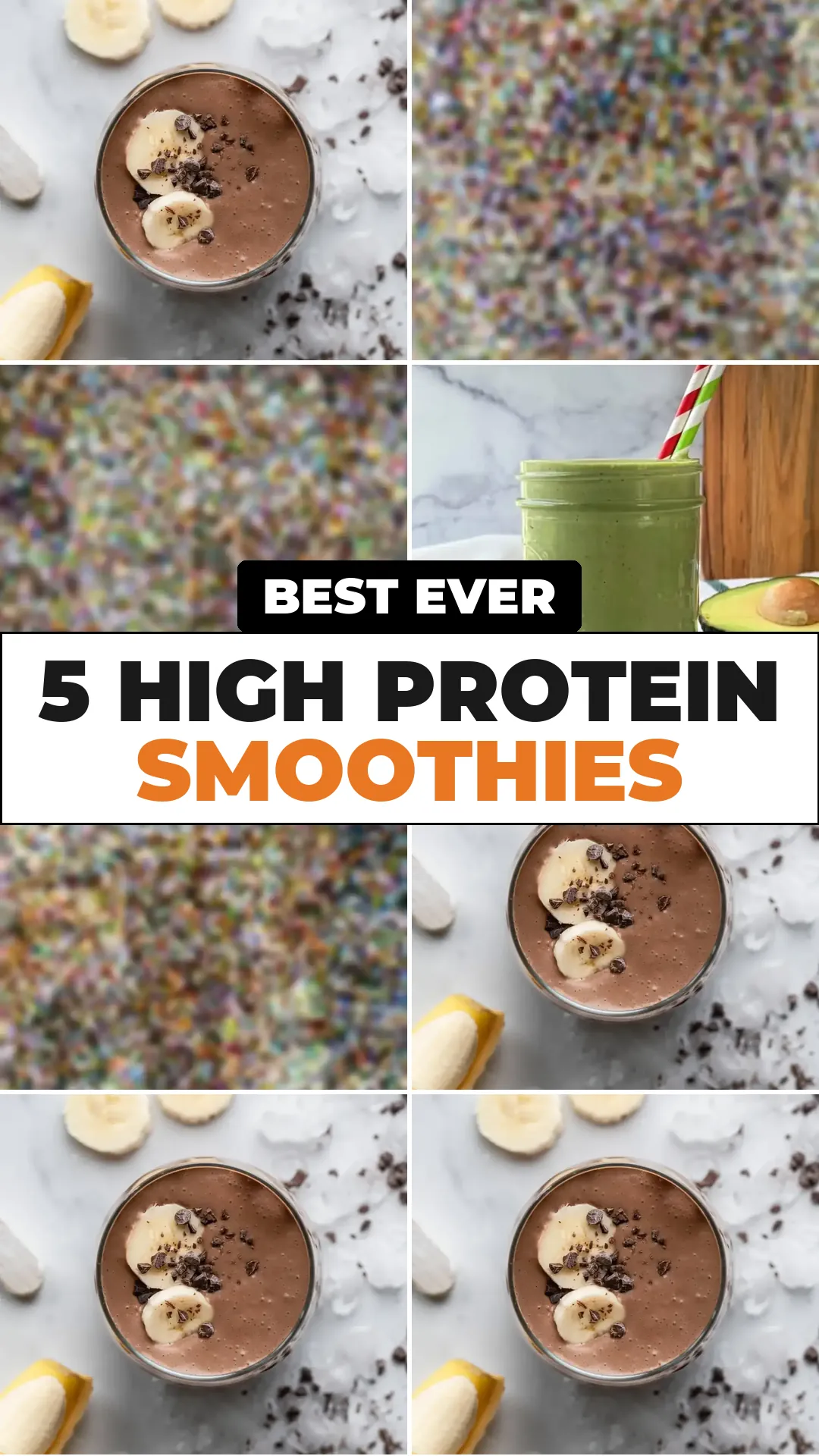 Save 5 High Protein Smoothies to Pinterest