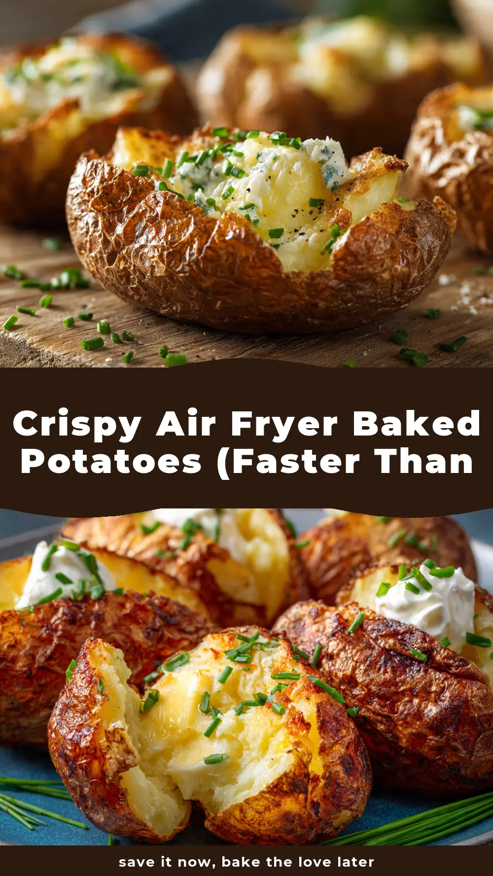 Save Crispy Air Fryer Baked Potatoes (Faster Than the Oven!) to Pinterest