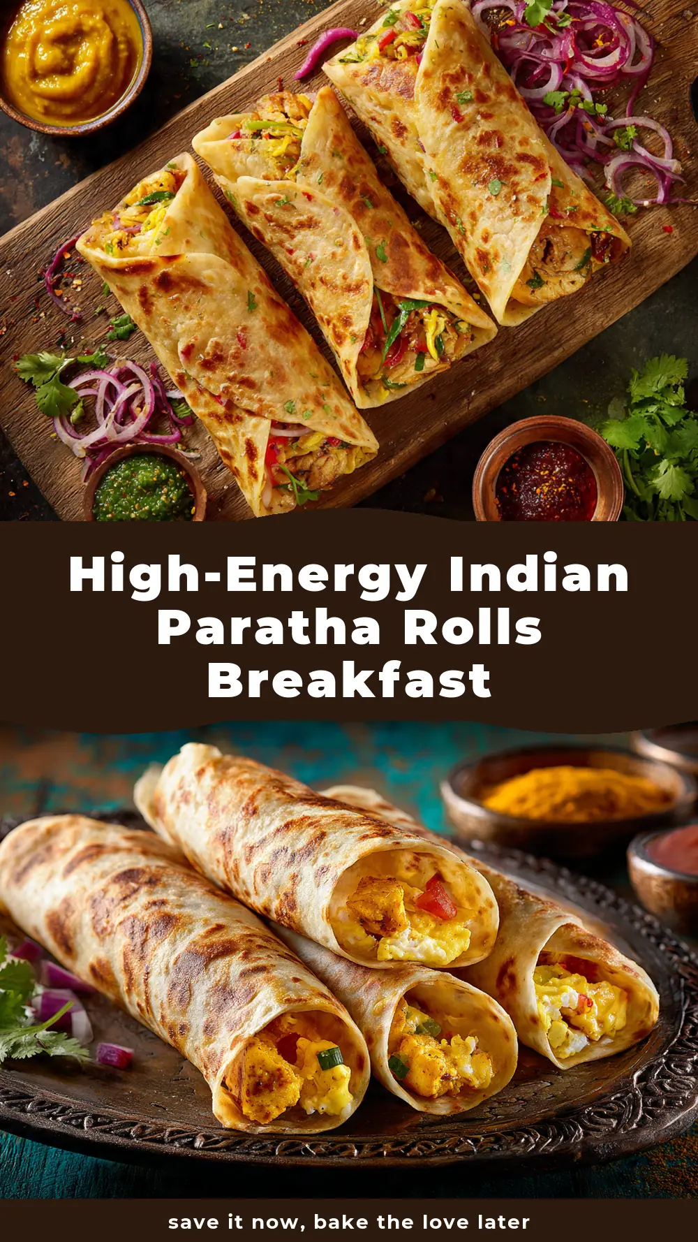 Save High-Energy Indian Paratha Rolls Breakfast to Pinterest