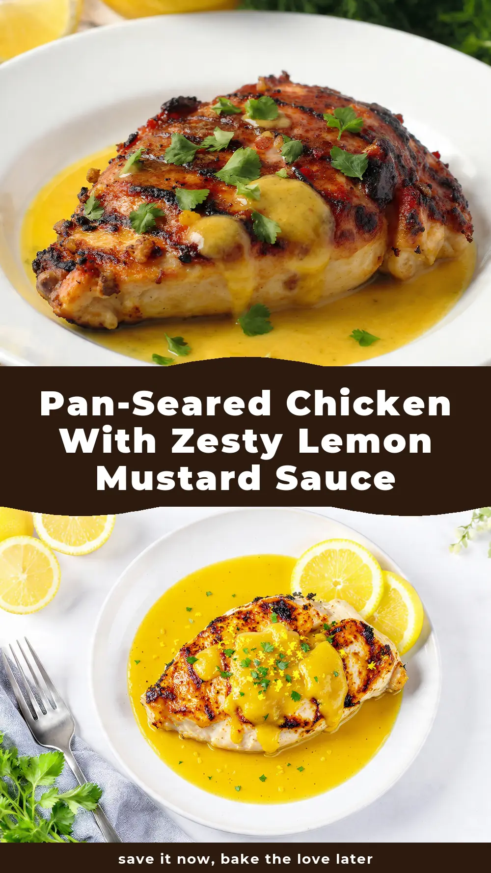 Save Pan-Seared Chicken with Zesty Lemon Mustard Sauce to Pinterest