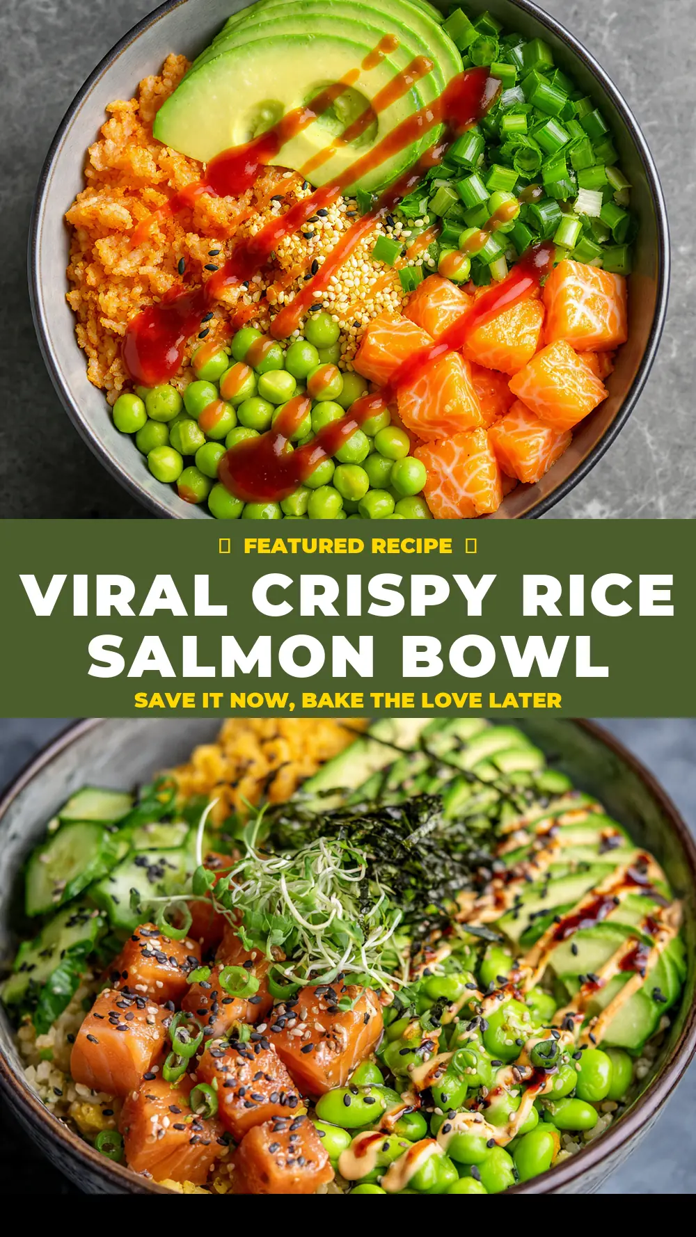 Save Viral Crispy Rice Salmon Bowl to Pinterest