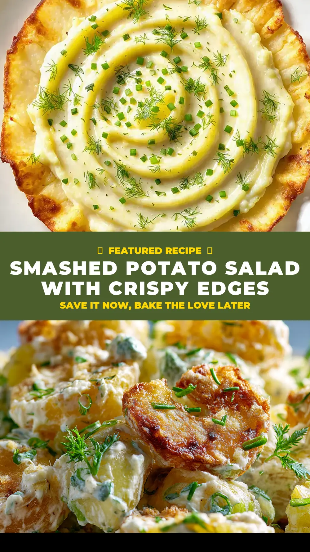 Save Smashed Potato Salad with Crispy Edges to Pinterest