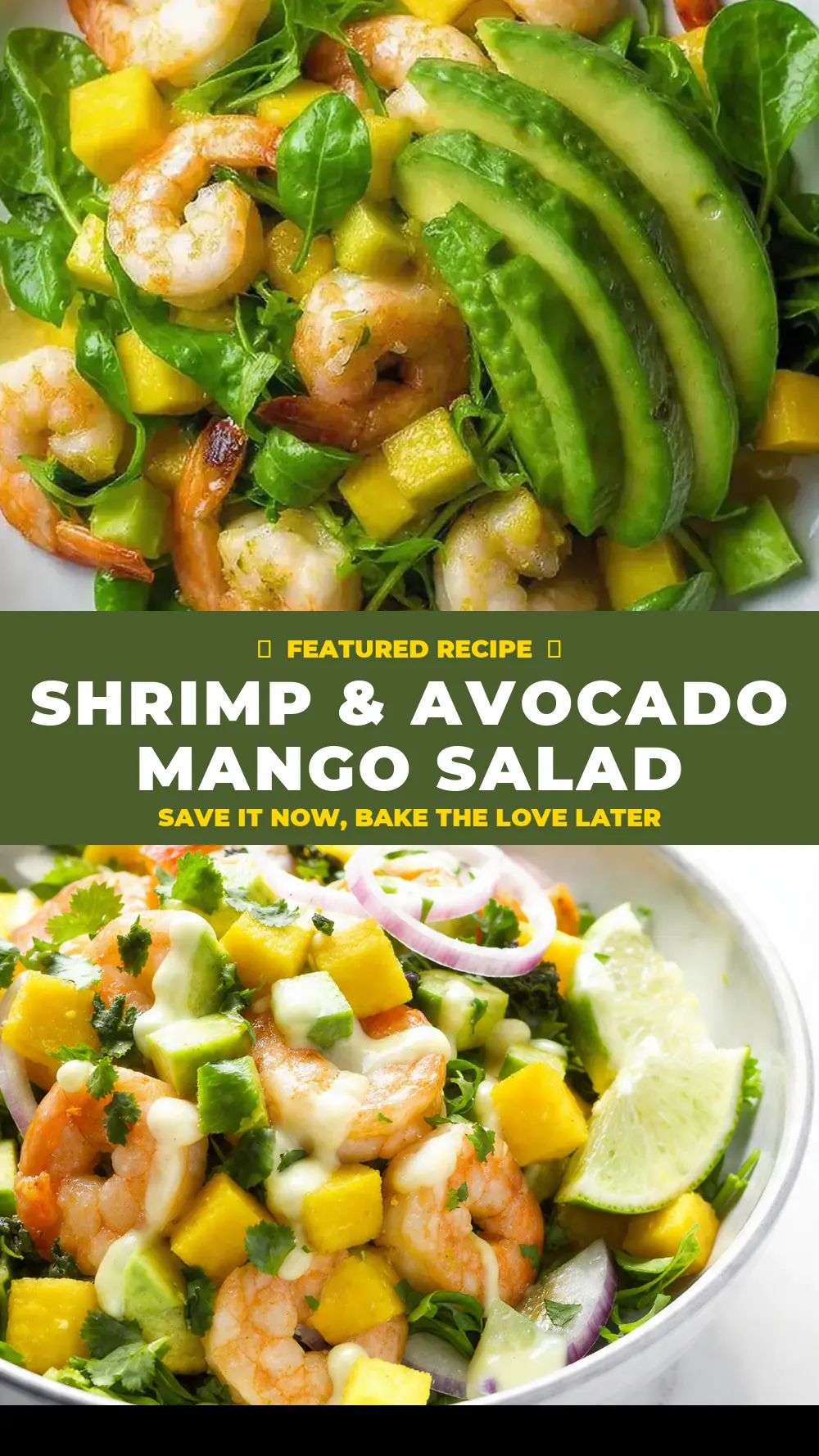 Save Shrimp & Avocado Mango Salad to Pinterest