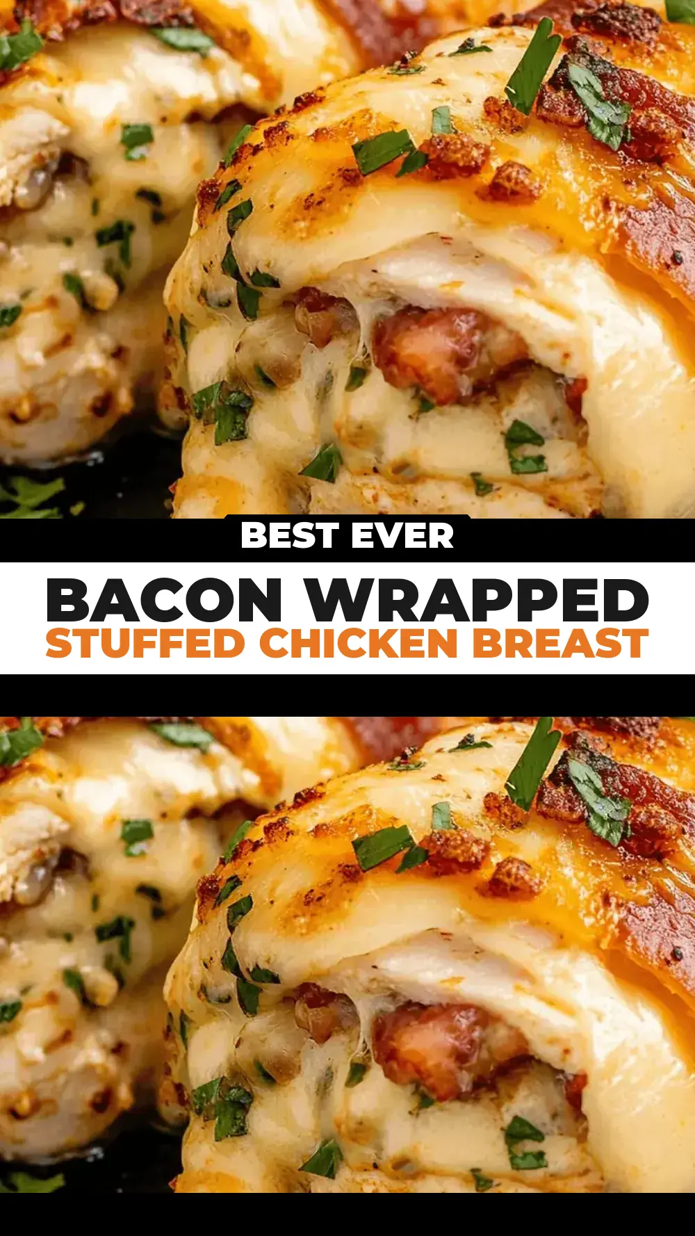 Save Bacon Wrapped Stuffed Chicken Breast to Pinterest