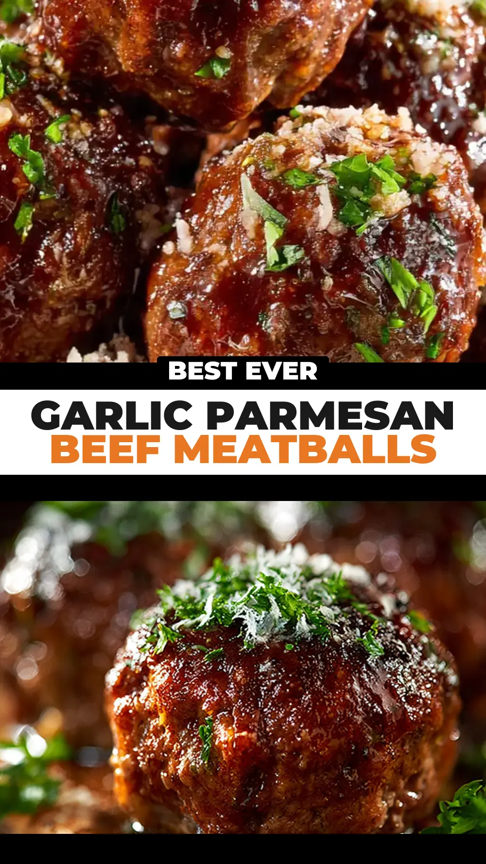 Save Garlic Parmesan Beef Meatballs to Pinterest