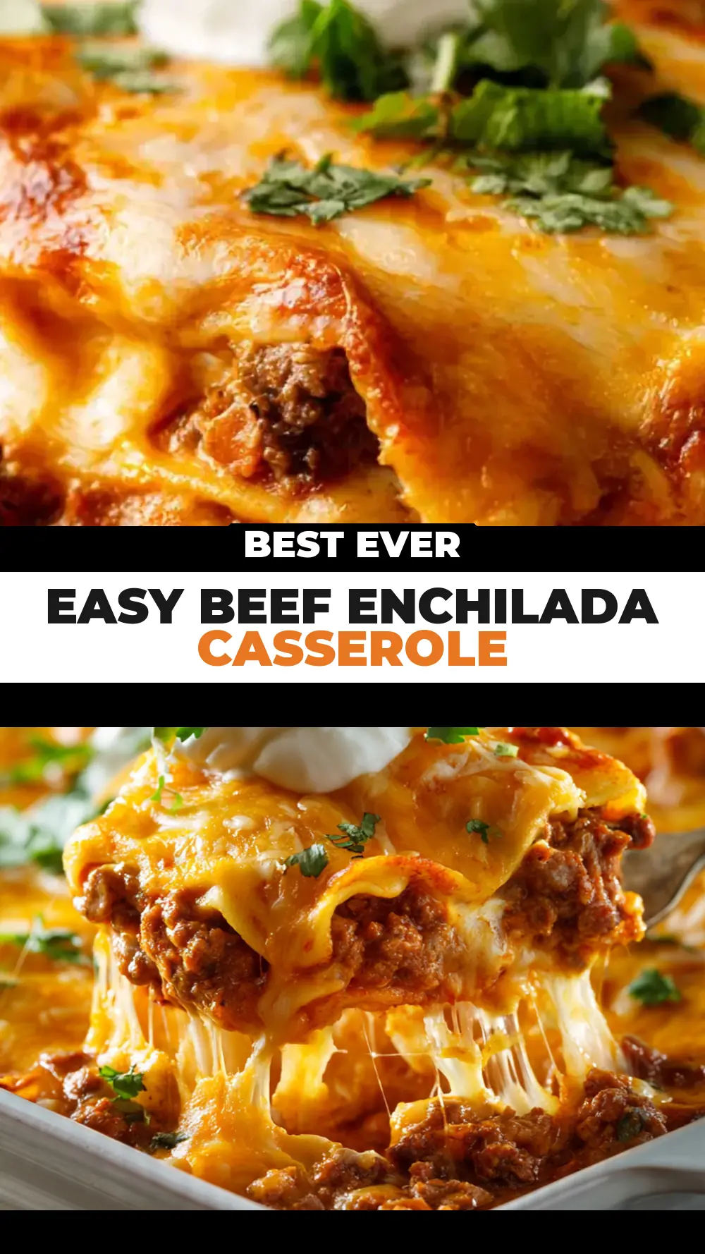 Save Easy Beef Enchilada Casserole to Pinterest