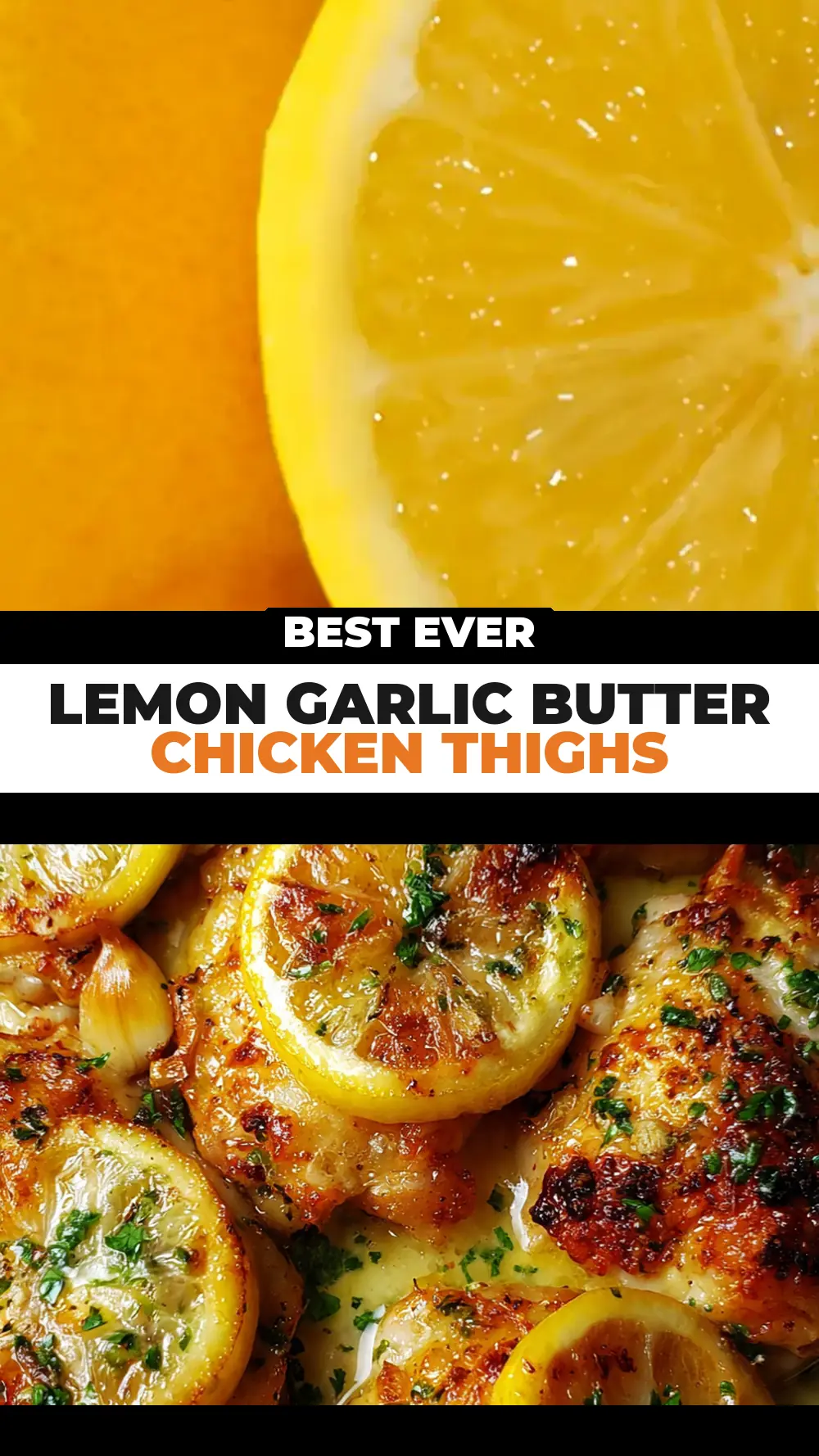 Save Lemon Garlic Butter Chicken Thighs to Pinterest
