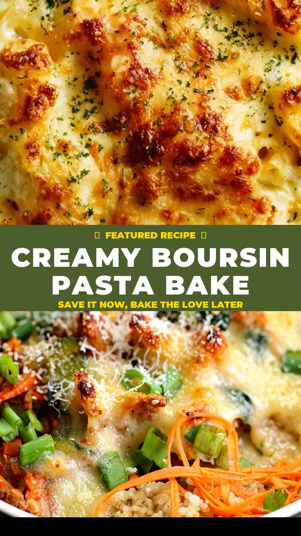 Save Creamy Boursin Pasta Bake to Pinterest