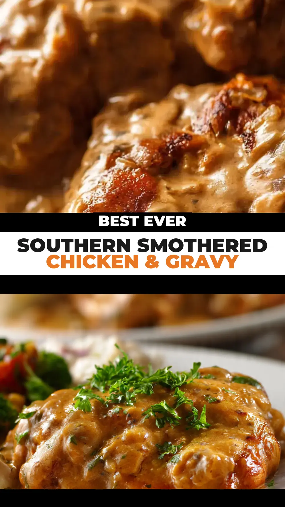 Save Southern Smothered Chicken & Gravy to Pinterest