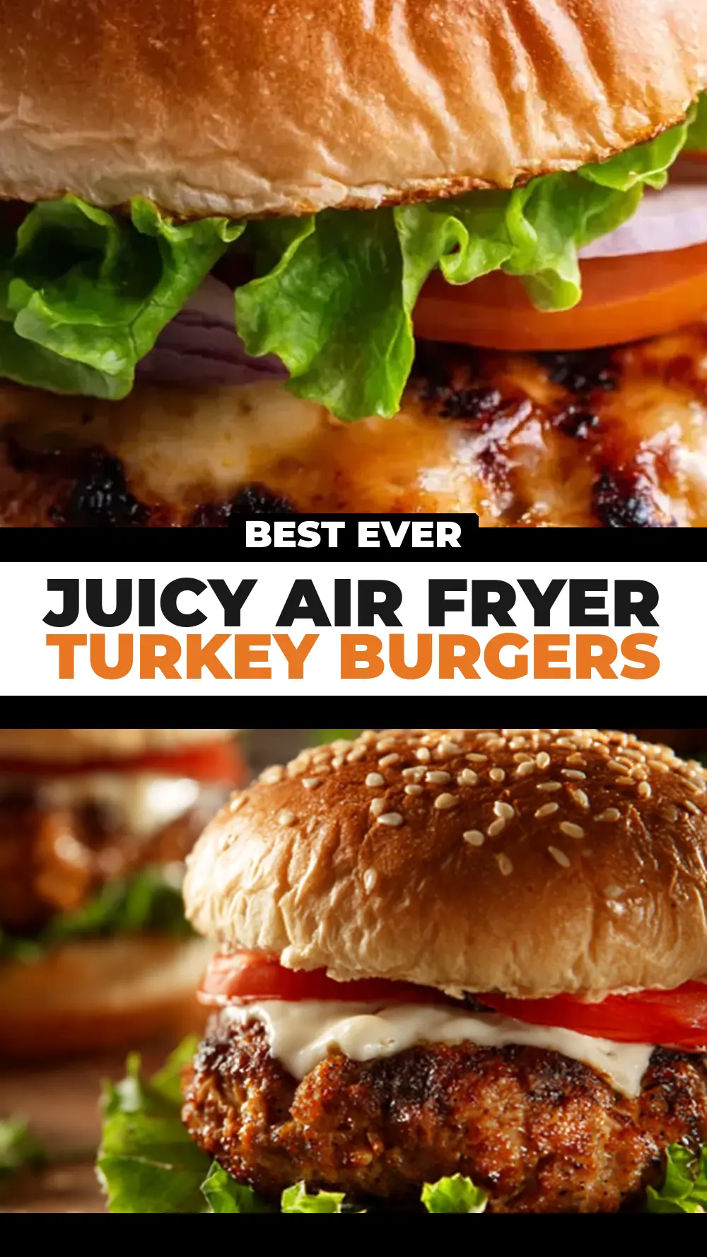 Save Juicy Air Fryer Turkey Burgers to Pinterest