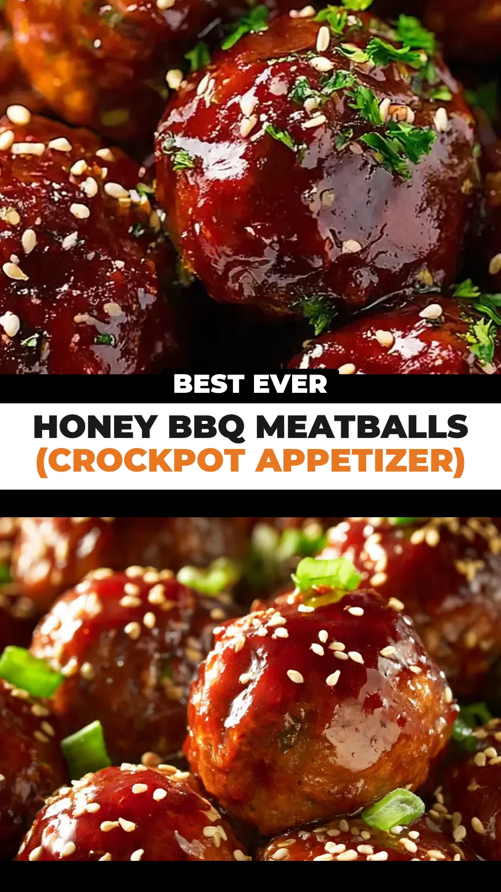 Save Honey BBQ Meatballs (Crockpot Appetizer) to Pinterest