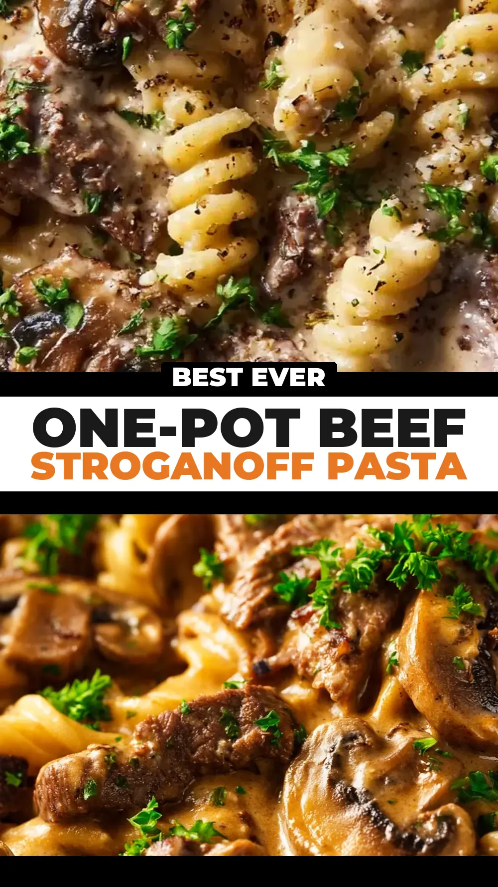Save One-Pot Beef Stroganoff Pasta to Pinterest