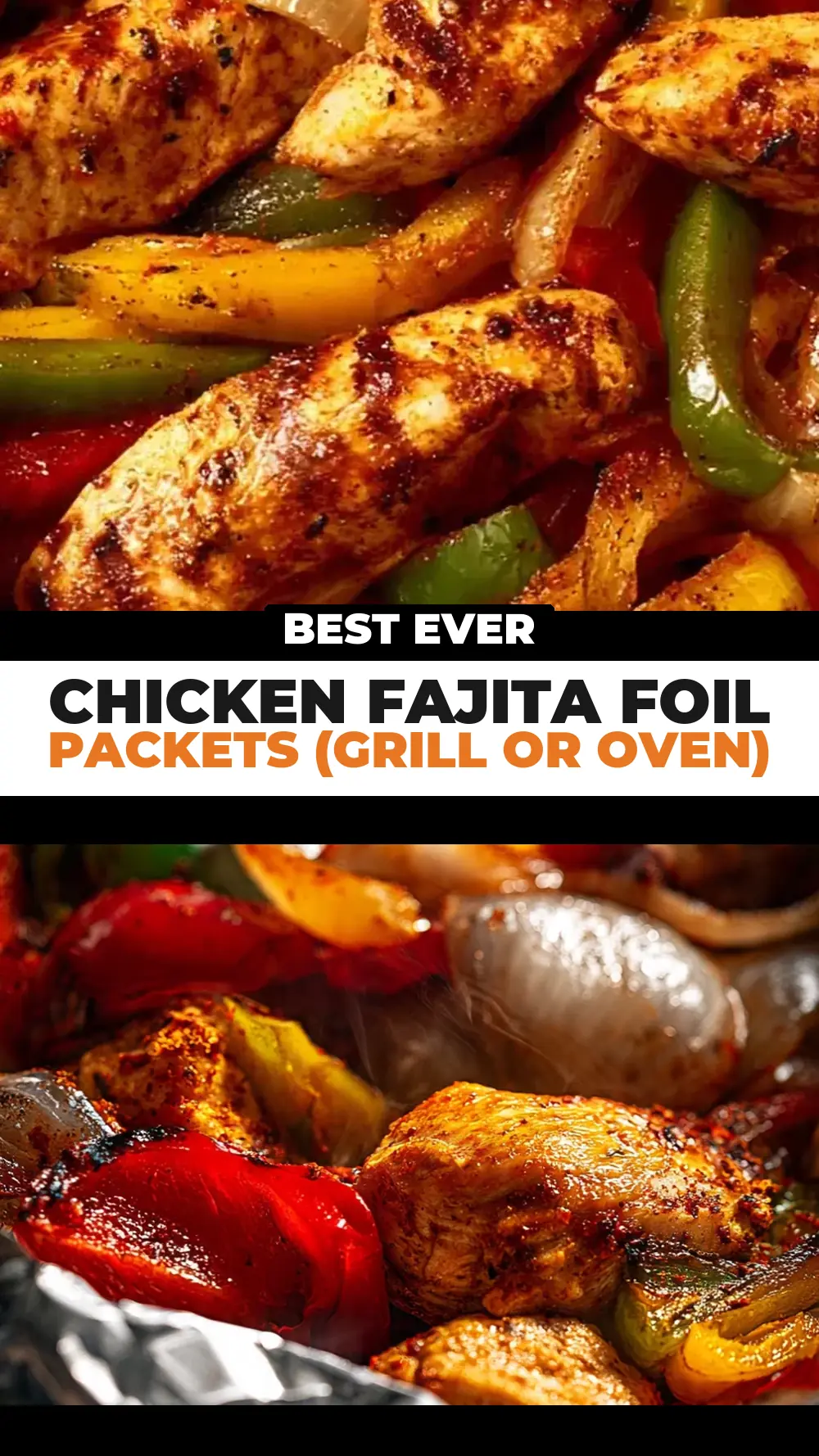 Save Chicken Fajita Foil Packets (Grill or Oven) to Pinterest