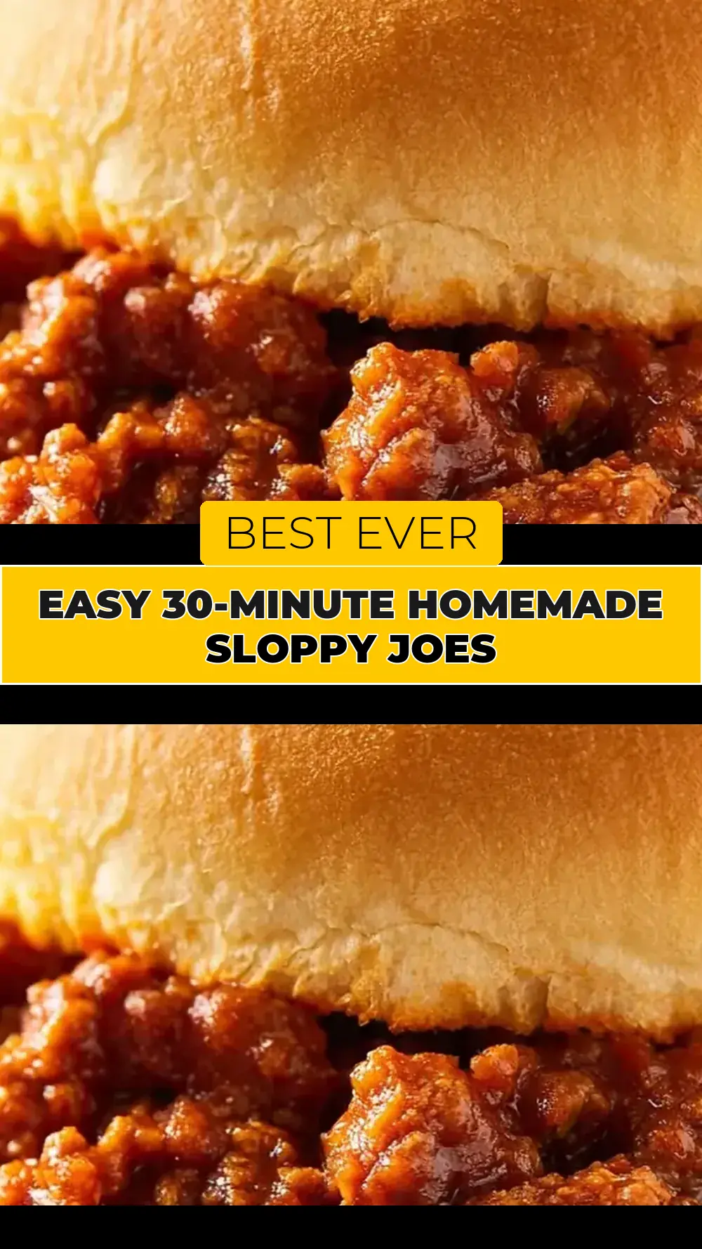 Save Easy 30-Minute Homemade Sloppy Joes to Pinterest