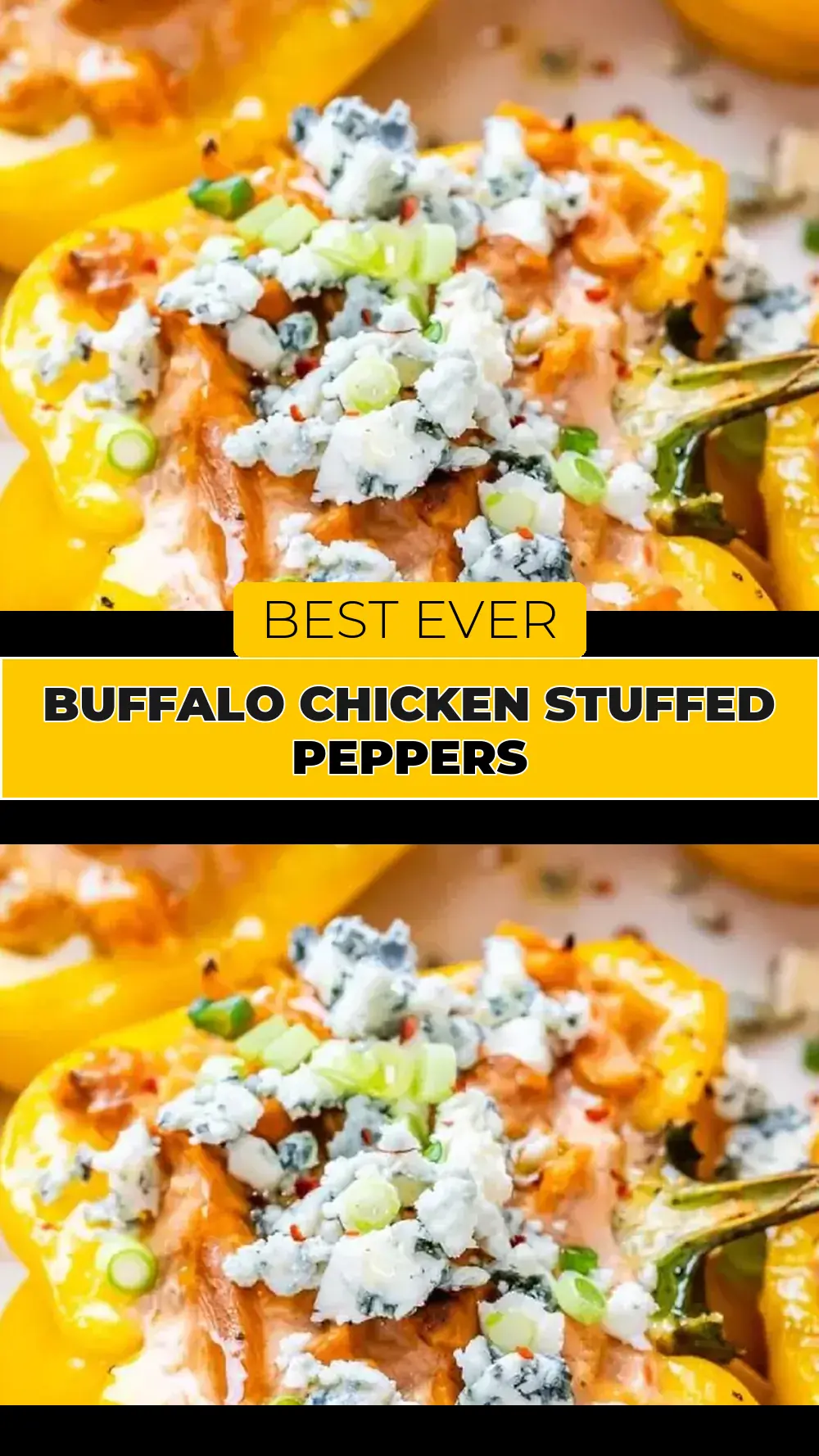 Save Buffalo Chicken Stuffed Peppers to Pinterest