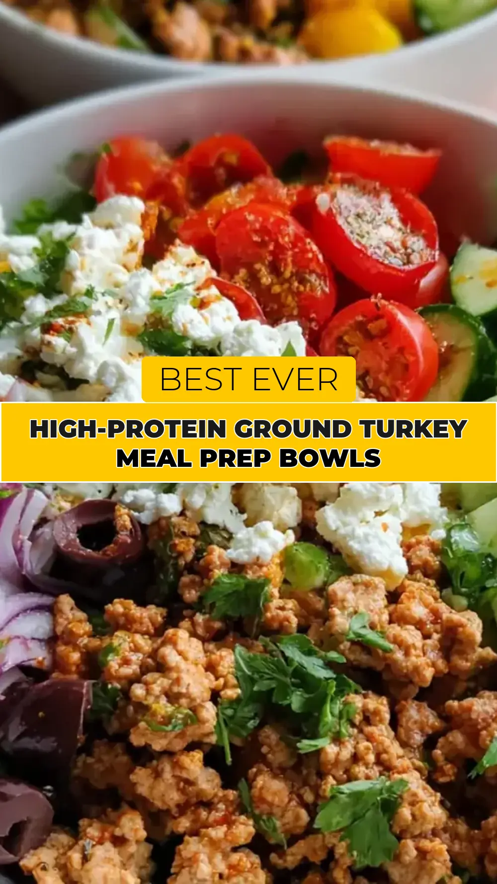 Save High-Protein Ground Turkey Meal Prep Bowls to Pinterest