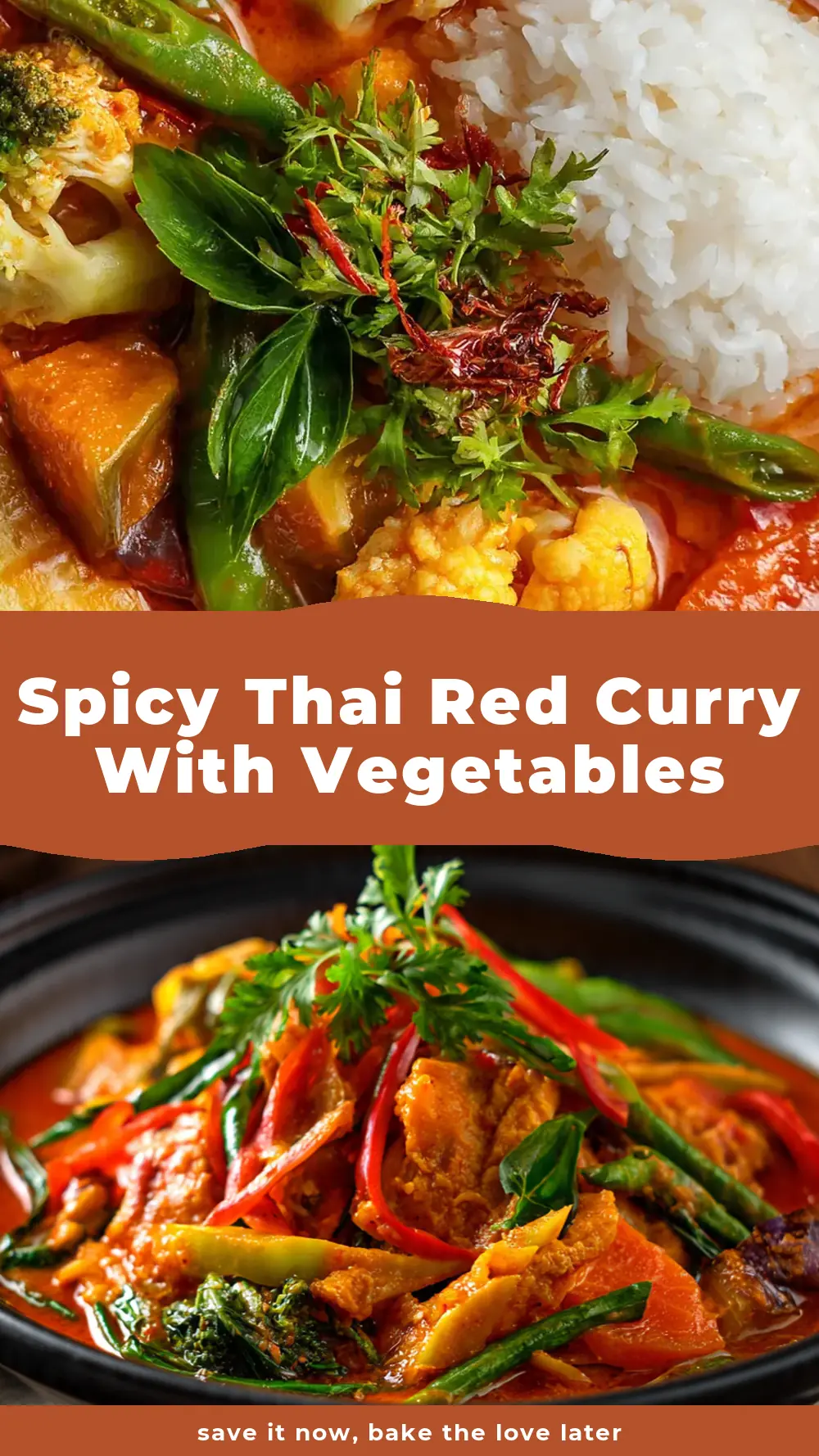 Save Spicy Thai Red Curry with Vegetables to Pinterest