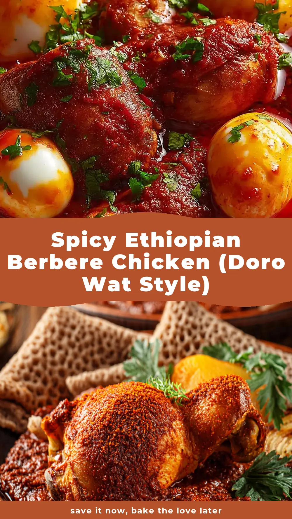 Save Spicy Ethiopian Berbere Chicken (Doro Wat Style) to Pinterest