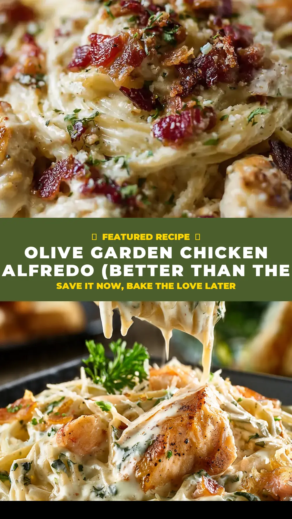 Save Olive Garden Chicken Alfredo (Better Than the Restaurant) to Pinterest