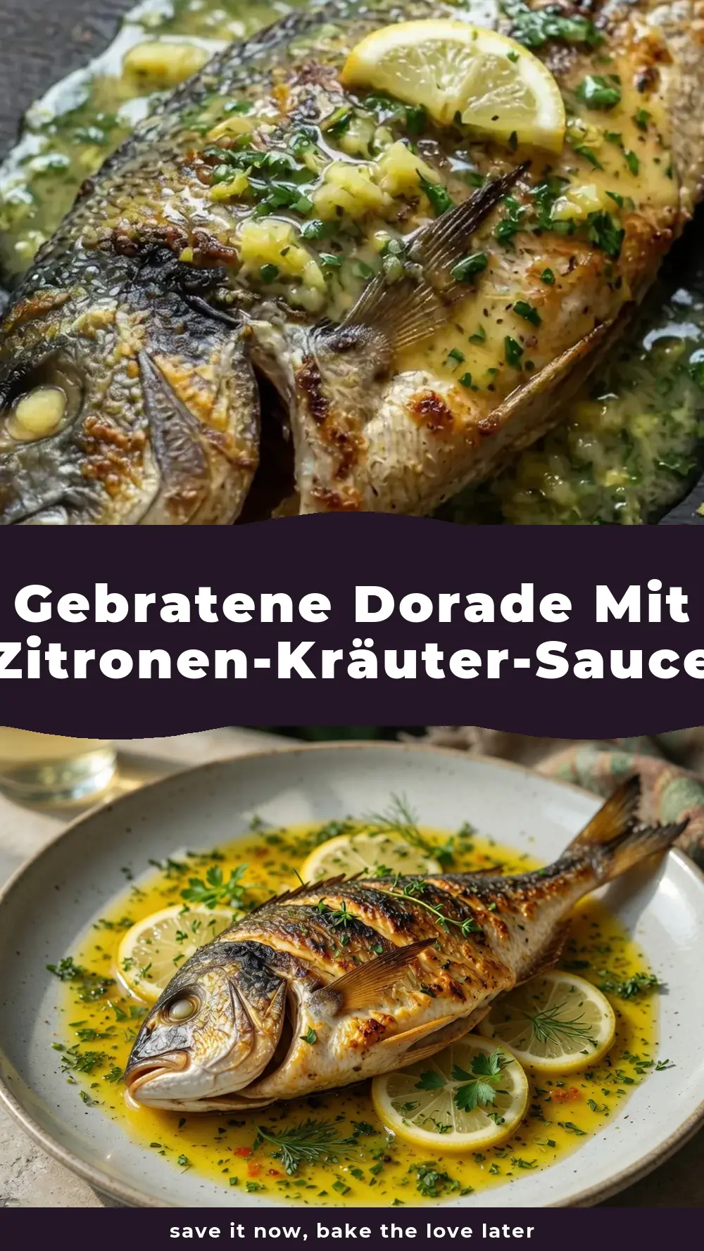 Save Gebratene Dorade mit Zitronen-Kräuter-Sauce to Pinterest