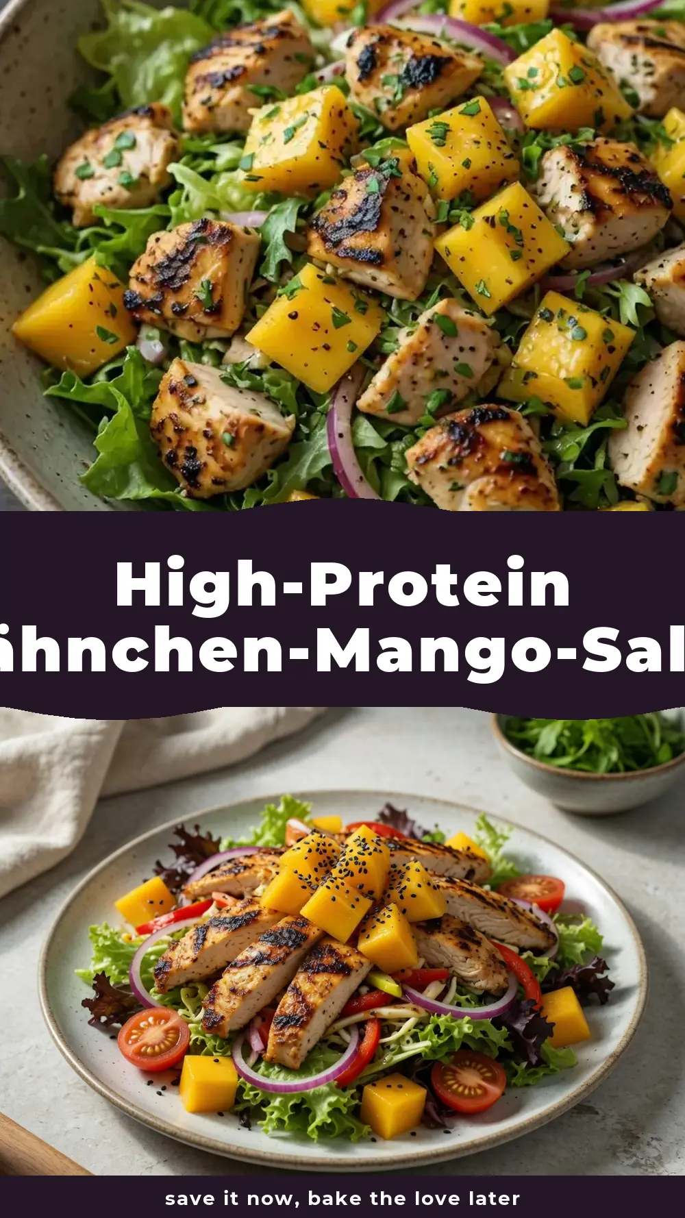 Save High-Protein Hähnchen-Mango-Salat to Pinterest
