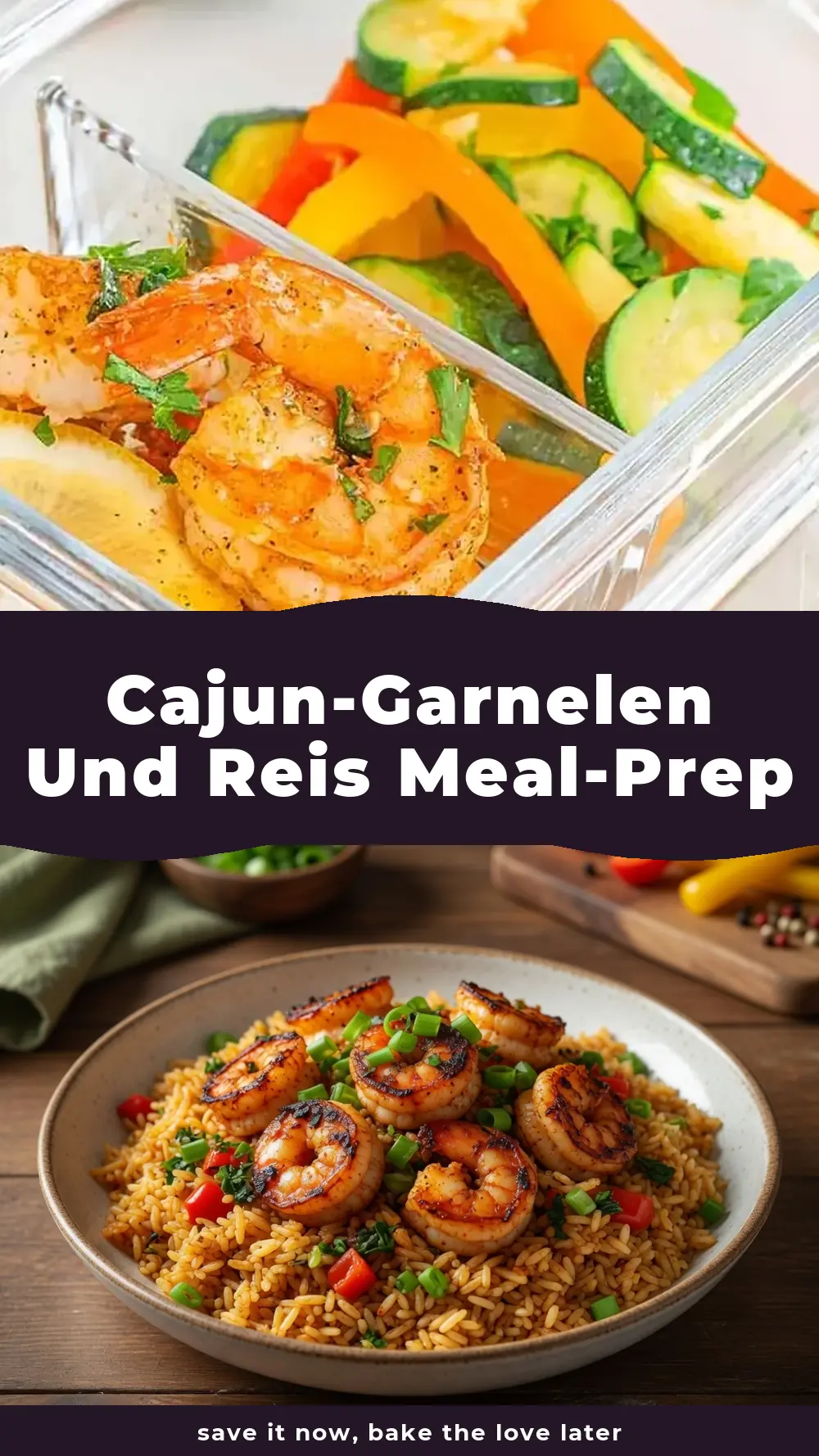Save Cajun-Garnelen und Reis Meal-Prep to Pinterest