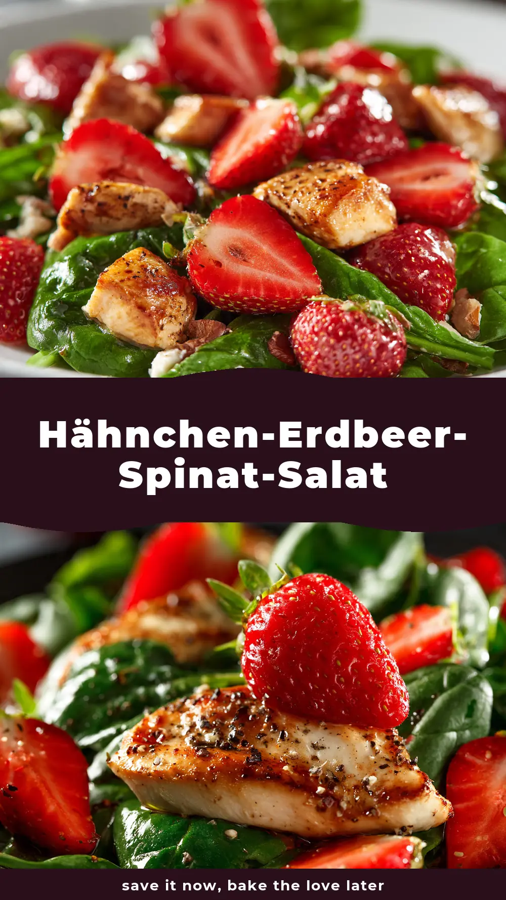 Save Hähnchen-Erdbeer-Spinat-Salat to Pinterest