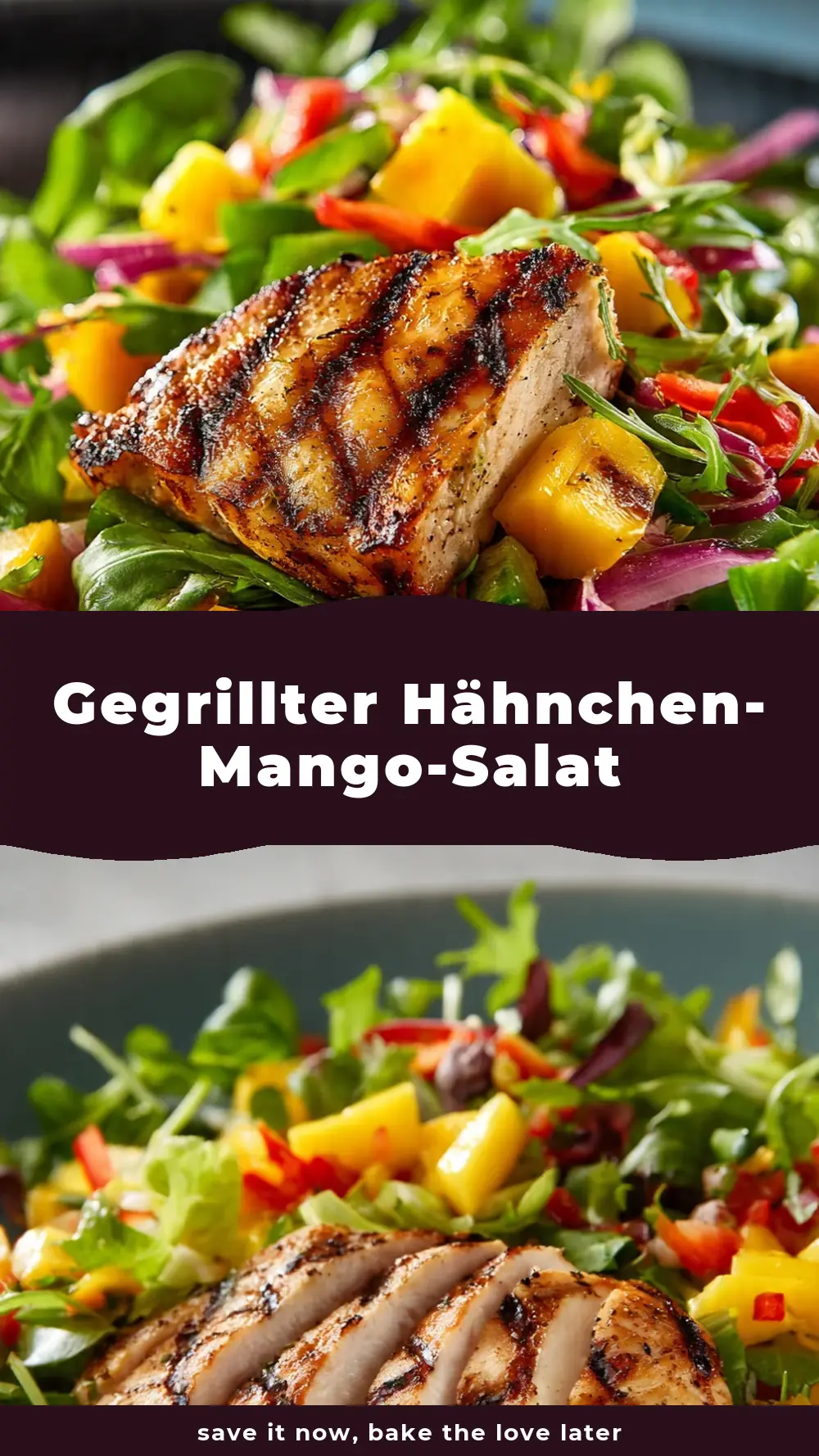 Save Gegrillter Hähnchen-Mango-Salat to Pinterest