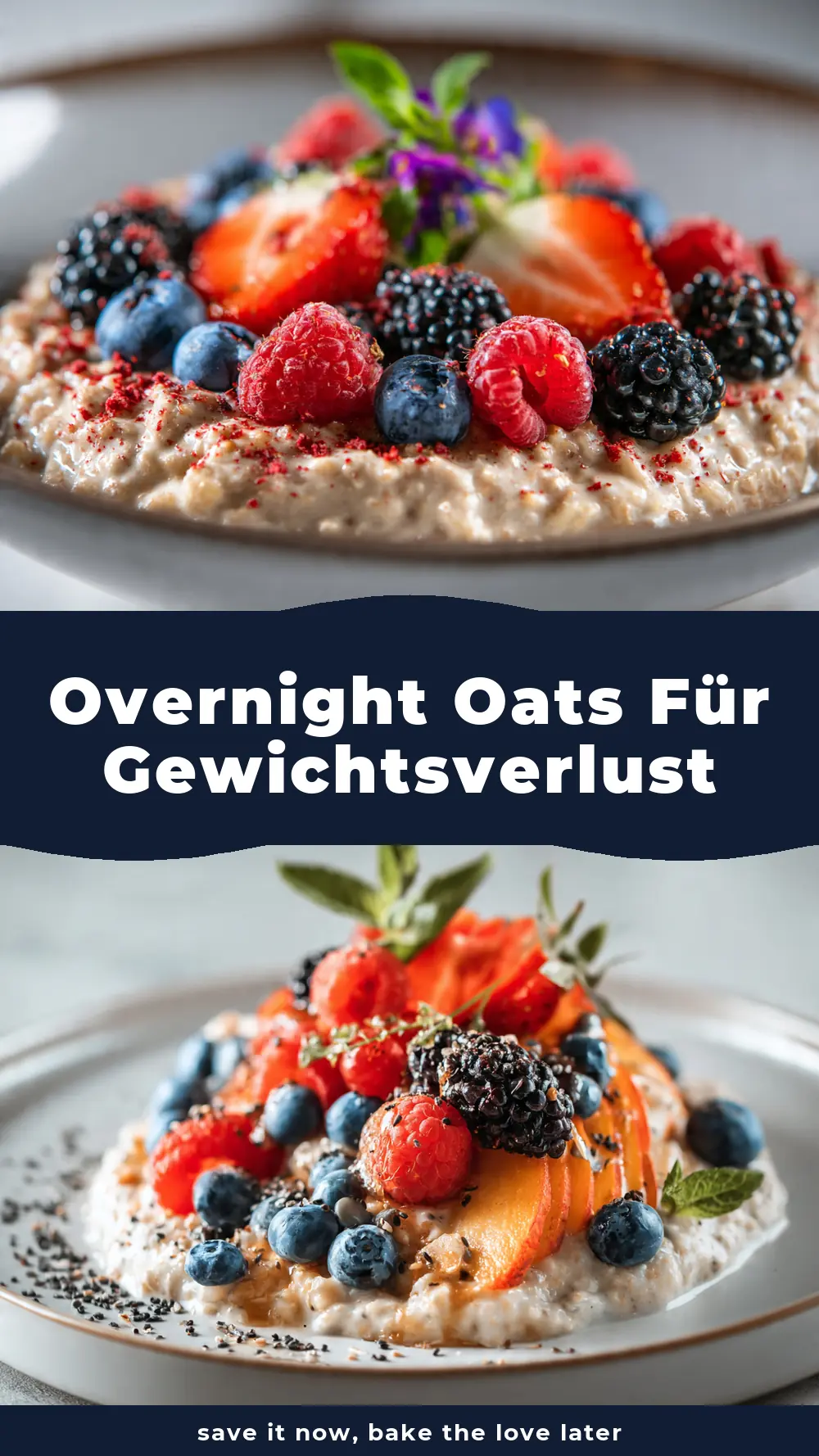 Save Overnight Oats für Gewichtsverlust to Pinterest
