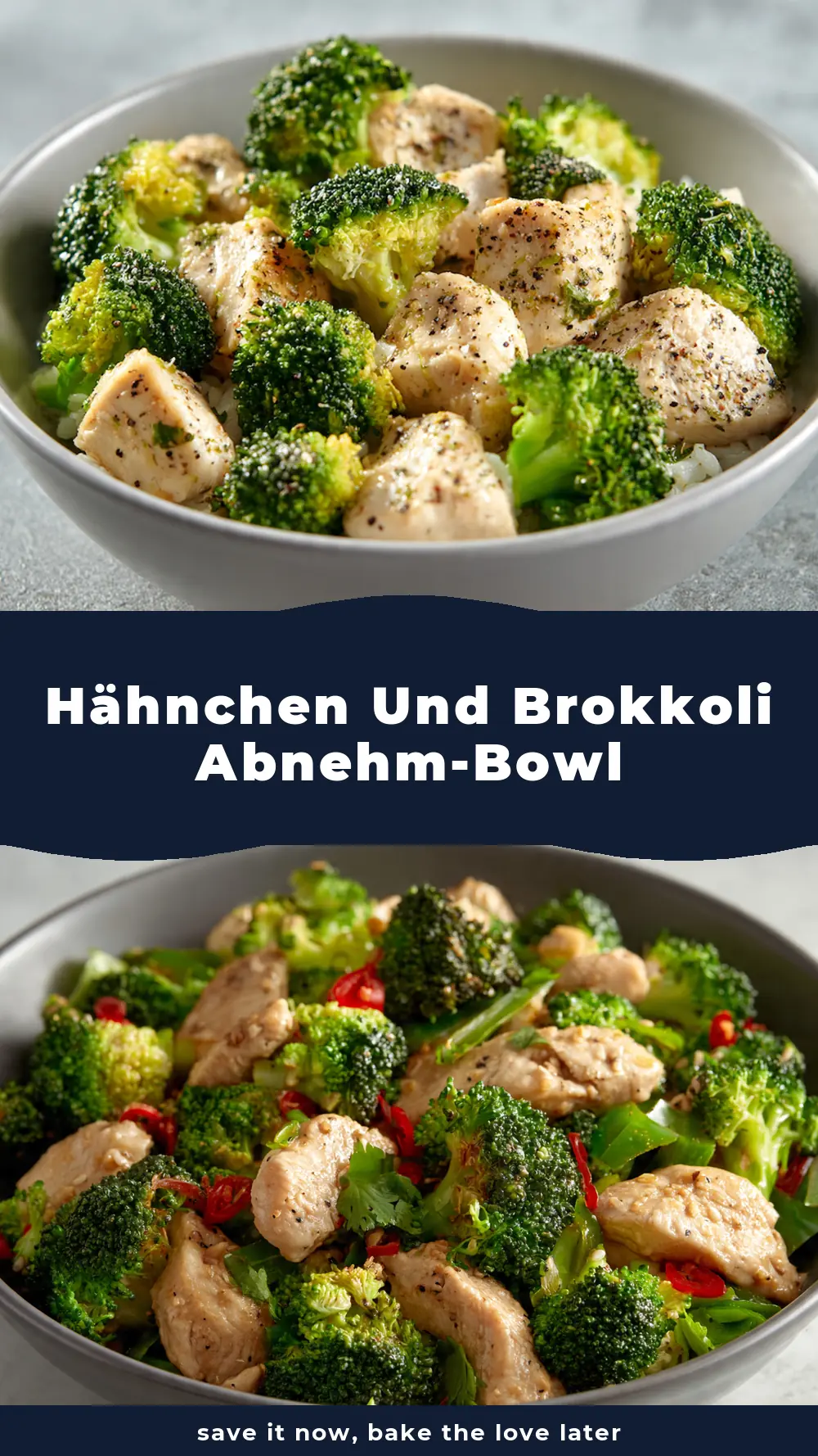 Save Hähnchen und Brokkoli Abnehm-Bowl to Pinterest