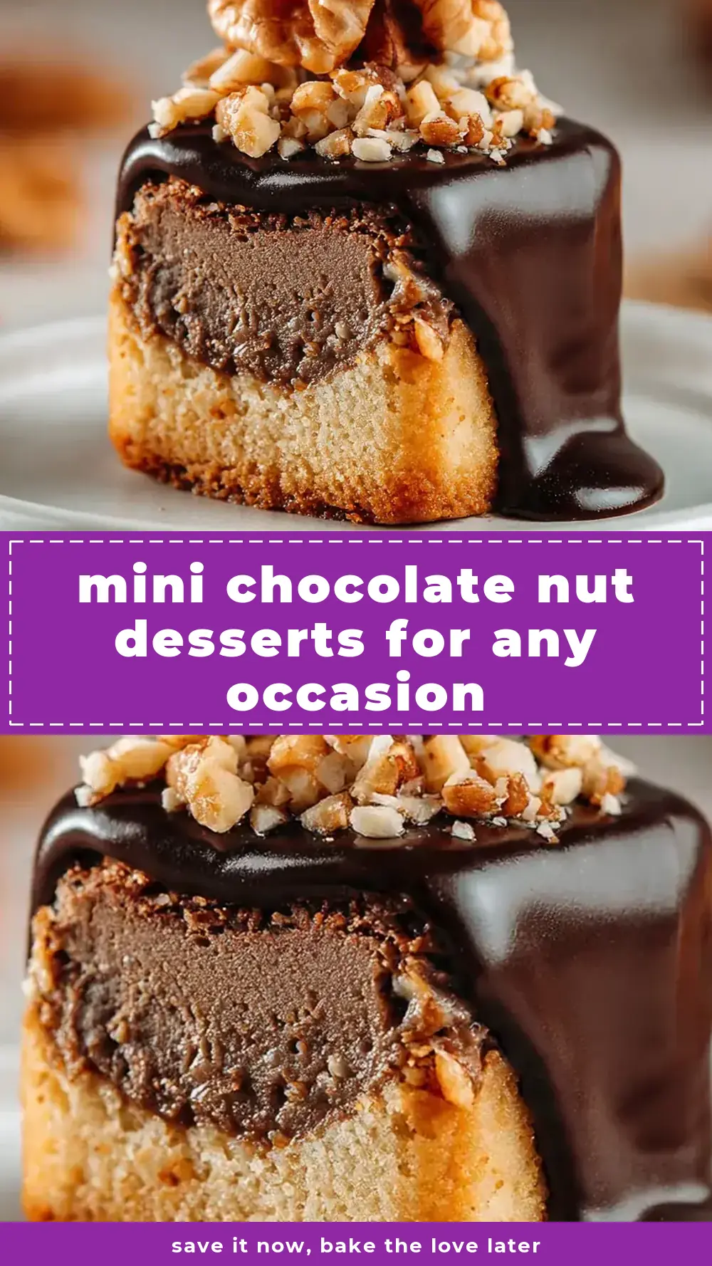 Save Mini Chocolate Nut Desserts for Any Occasion to Pinterest