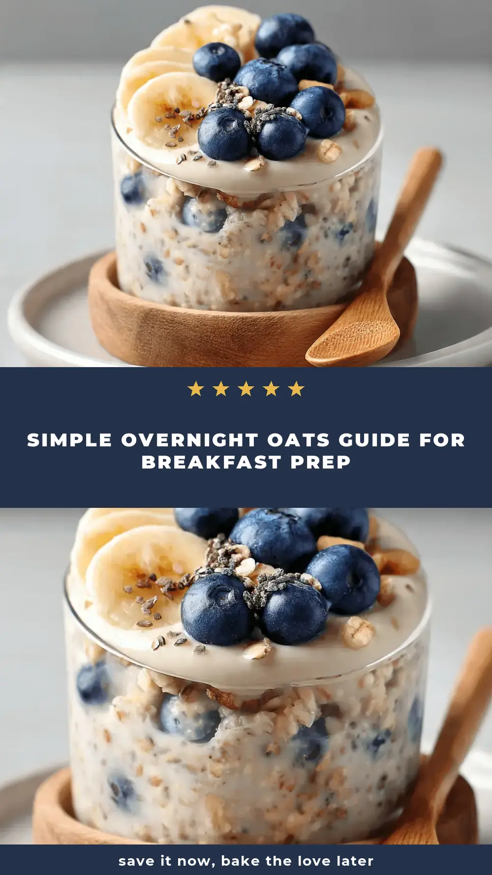 Save Simple Overnight Oats Guide for Breakfast Prep to Pinterest