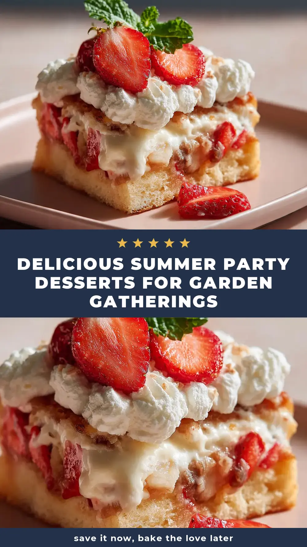 Save Delicious Summer Party Desserts for Garden Gatherings to Pinterest